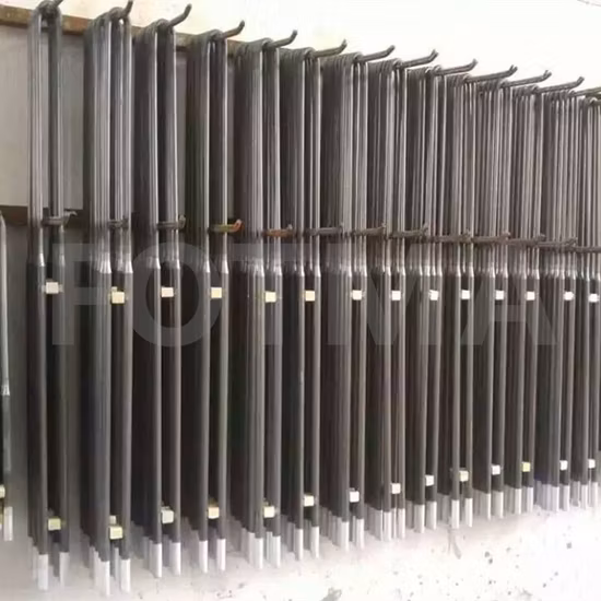 L de alta temperatura dobrou 90 graus Mosi2 estufas e elementos de aquecimento das fornalhas